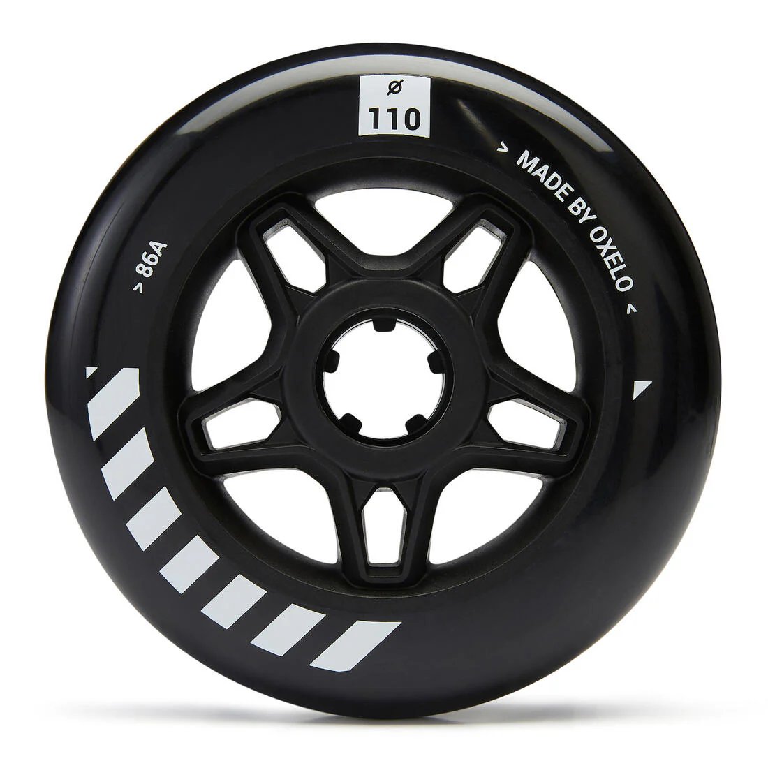 3 Ruedas Patines Oxelo 110 mm 86A Negro - Image 2