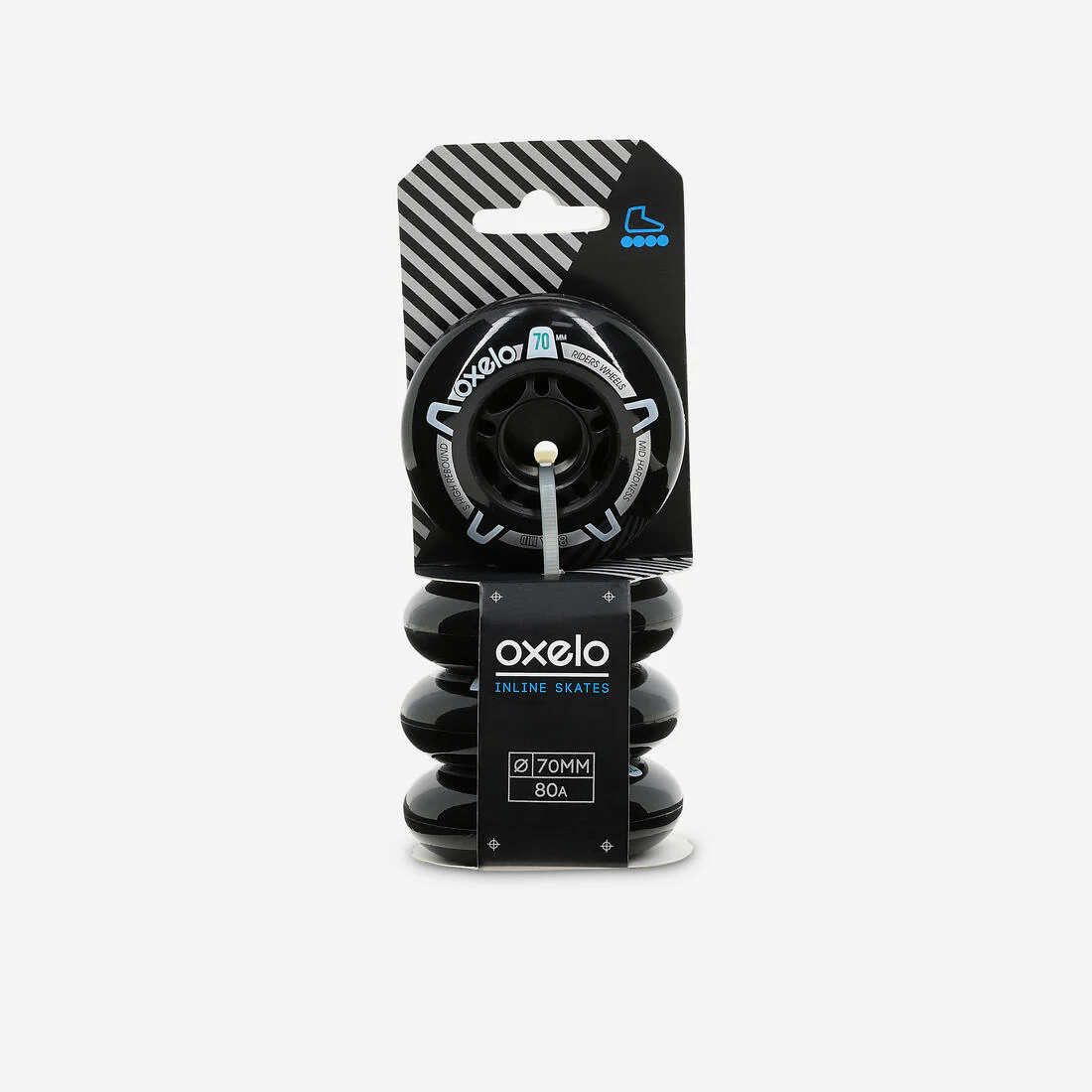 4 Ruedas Patines Niños Oxelo Fit 3 70 mm 80A - Image 2