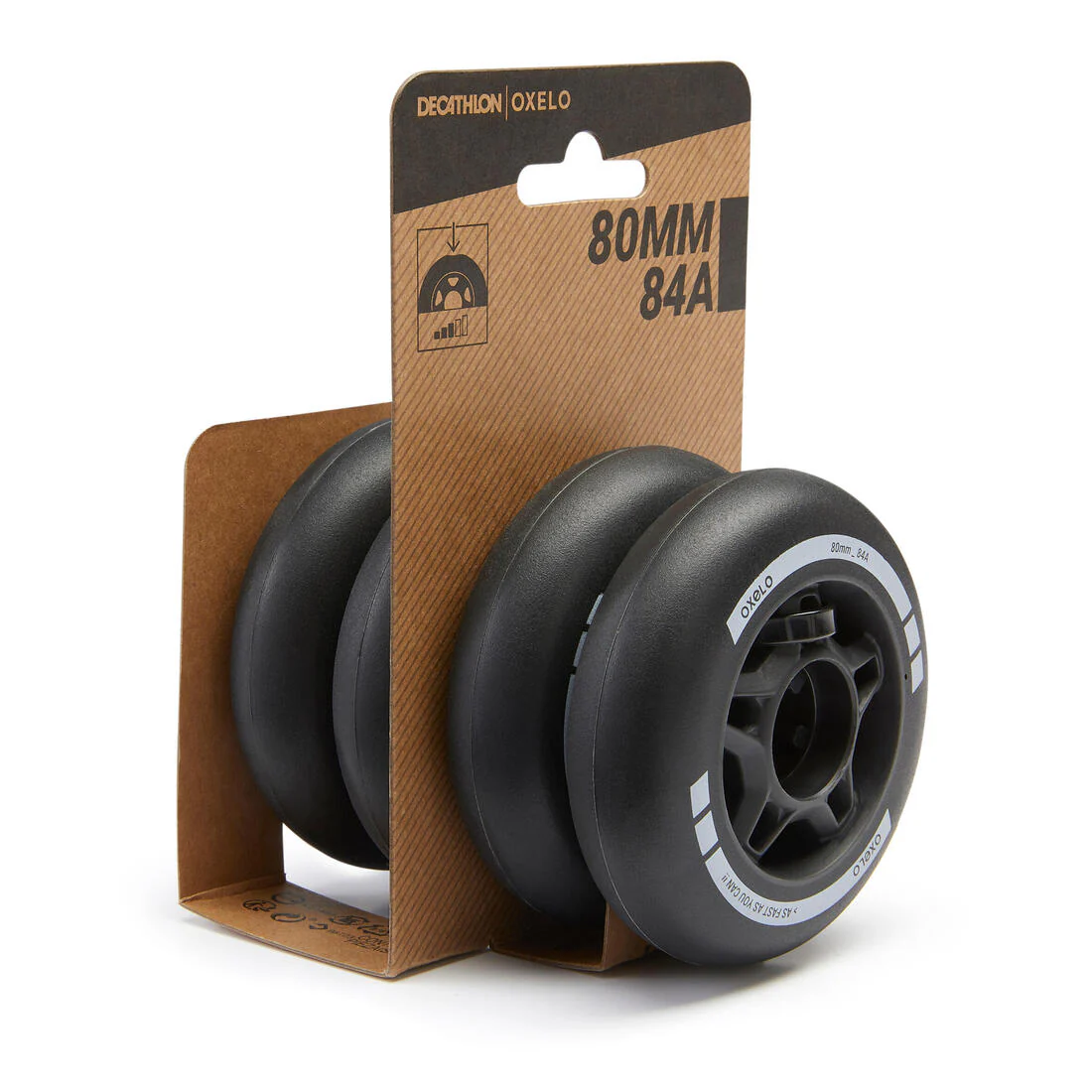 4 Ruedas Patines Oxelo Fitness FIT 80 mm 84A - Image 8