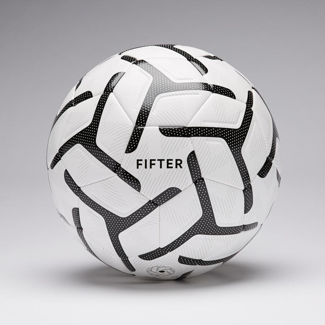Balón de Fútbol 5 Fifter Society 500 talla 5 blanco negro - Image 2