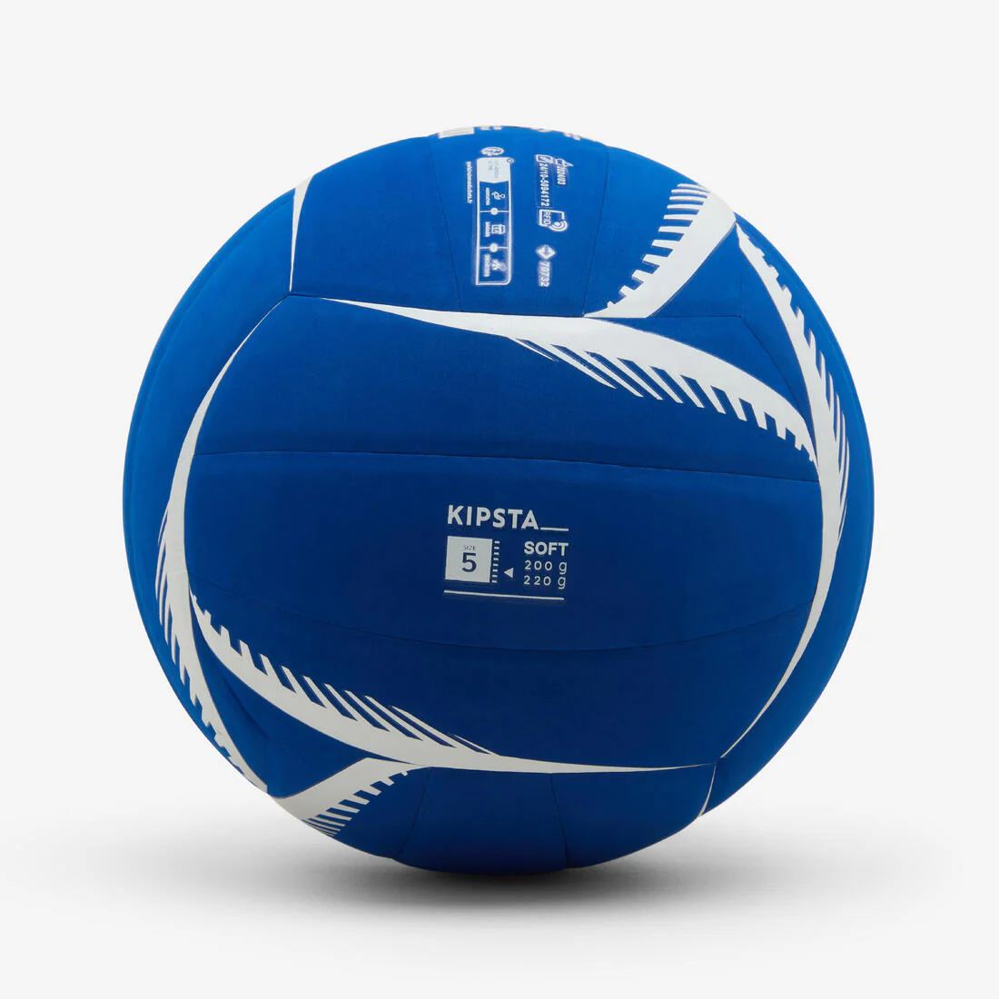 Balón de voleibol - VB500 SOFT 200/220 g azul y blanco - Image 6