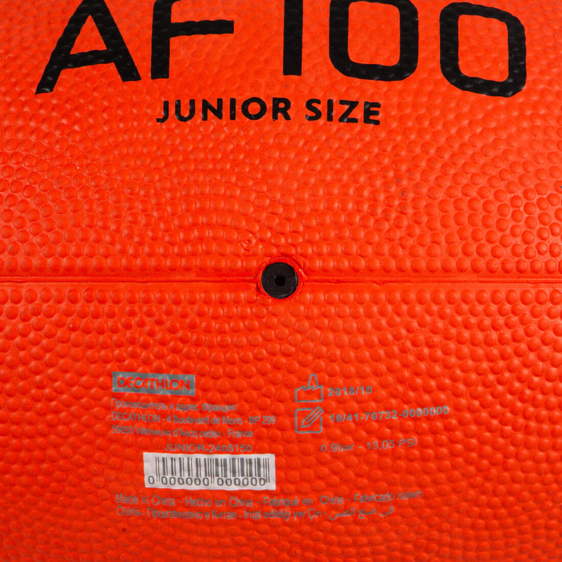 Balón Fútbol Americano Kipsta AF100 Niño Naranja y Negro - Image 6