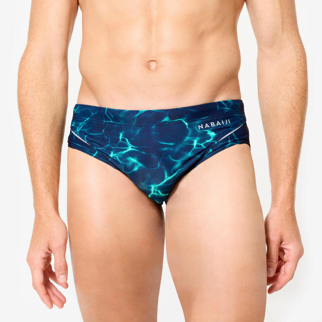 Bañador Slip Natación Hombre 900 Azul-Verde Tiare