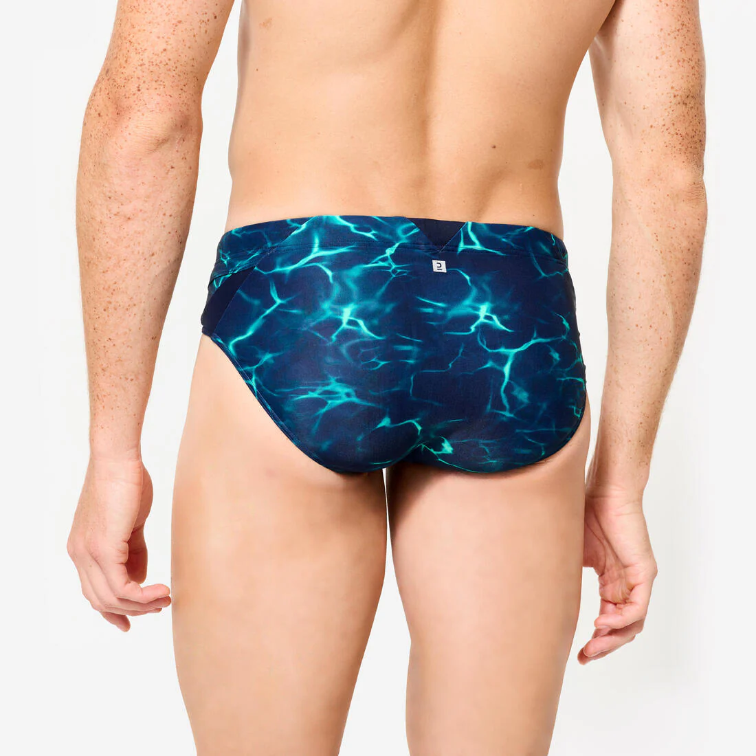 Bañador Slip Natación Hombre 900 Azul-Verde Tiare - Image 4