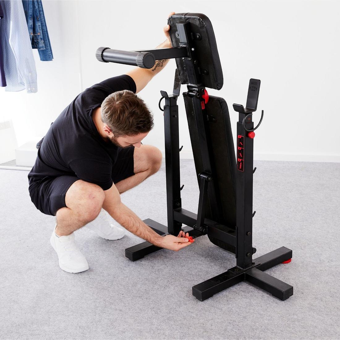 Banco musculación con rack plegable Corength - Image 6