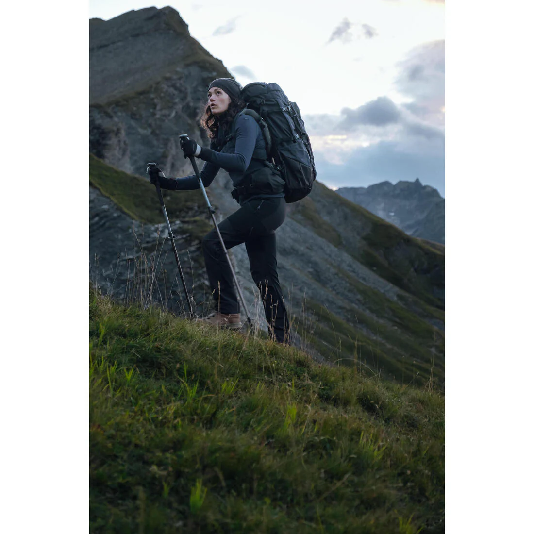 Bastón telescópico de trekking 1 unidad ajuste rápido Forclaz MT500 - Image 9