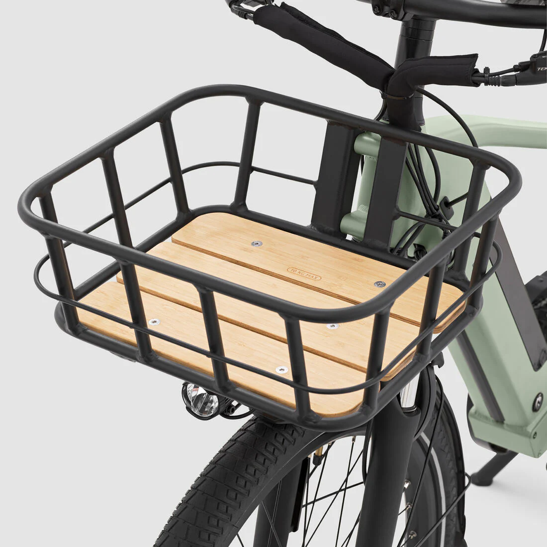 Bicicleta de carga cargobike eléctrica longtail carga trasera R500E Verde Claro - Image 17