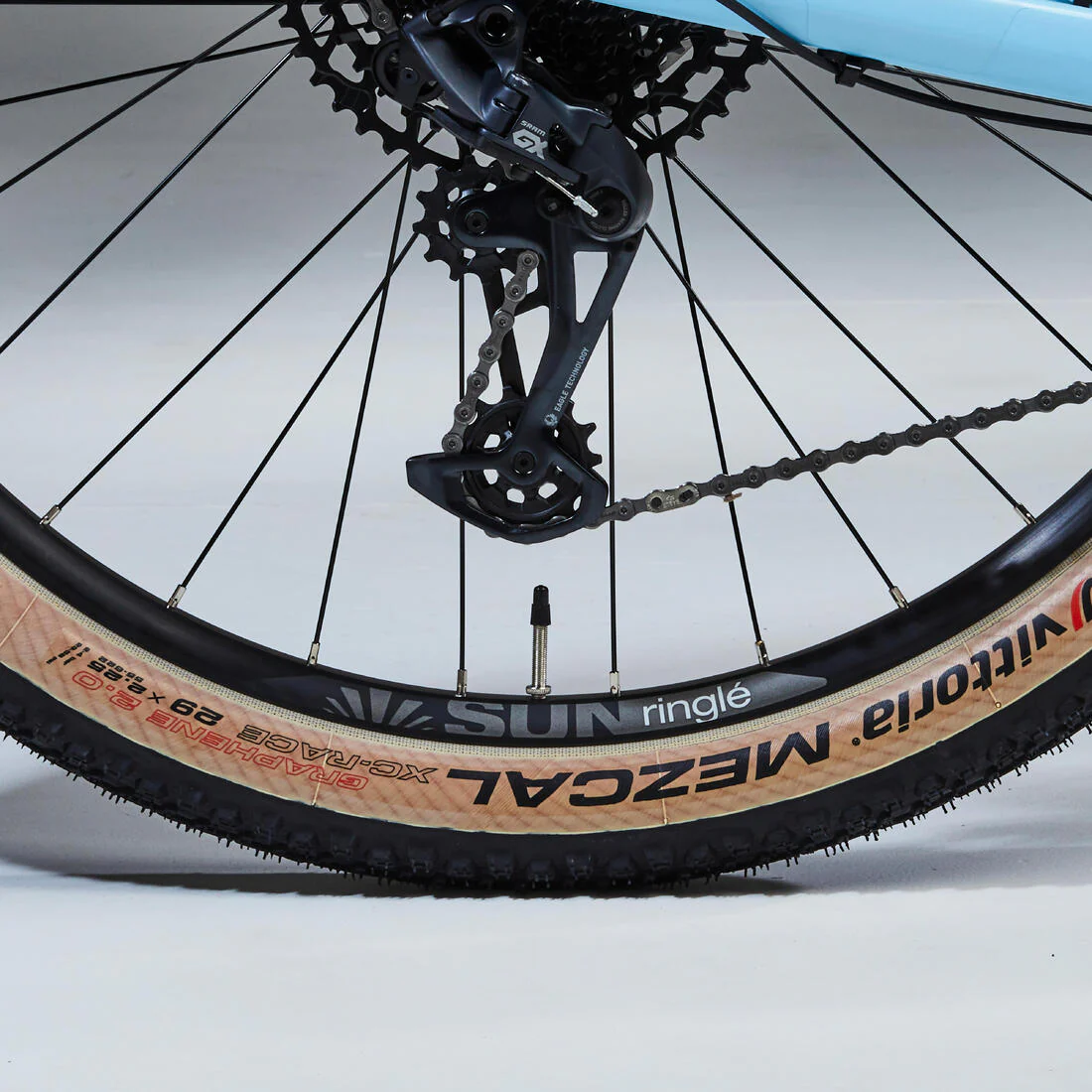 Bicicleta de montaña 29" carbono Rockrider Race 740 azul NX/GX Eagle - Image 8