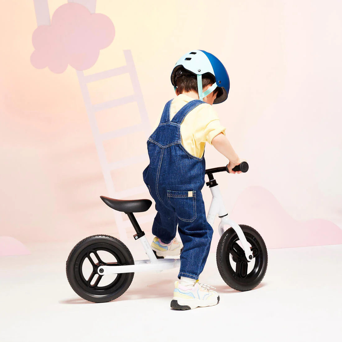 Bicicleta sin pedales niños 10 pulgadas Runride 100 blanco - Image 12