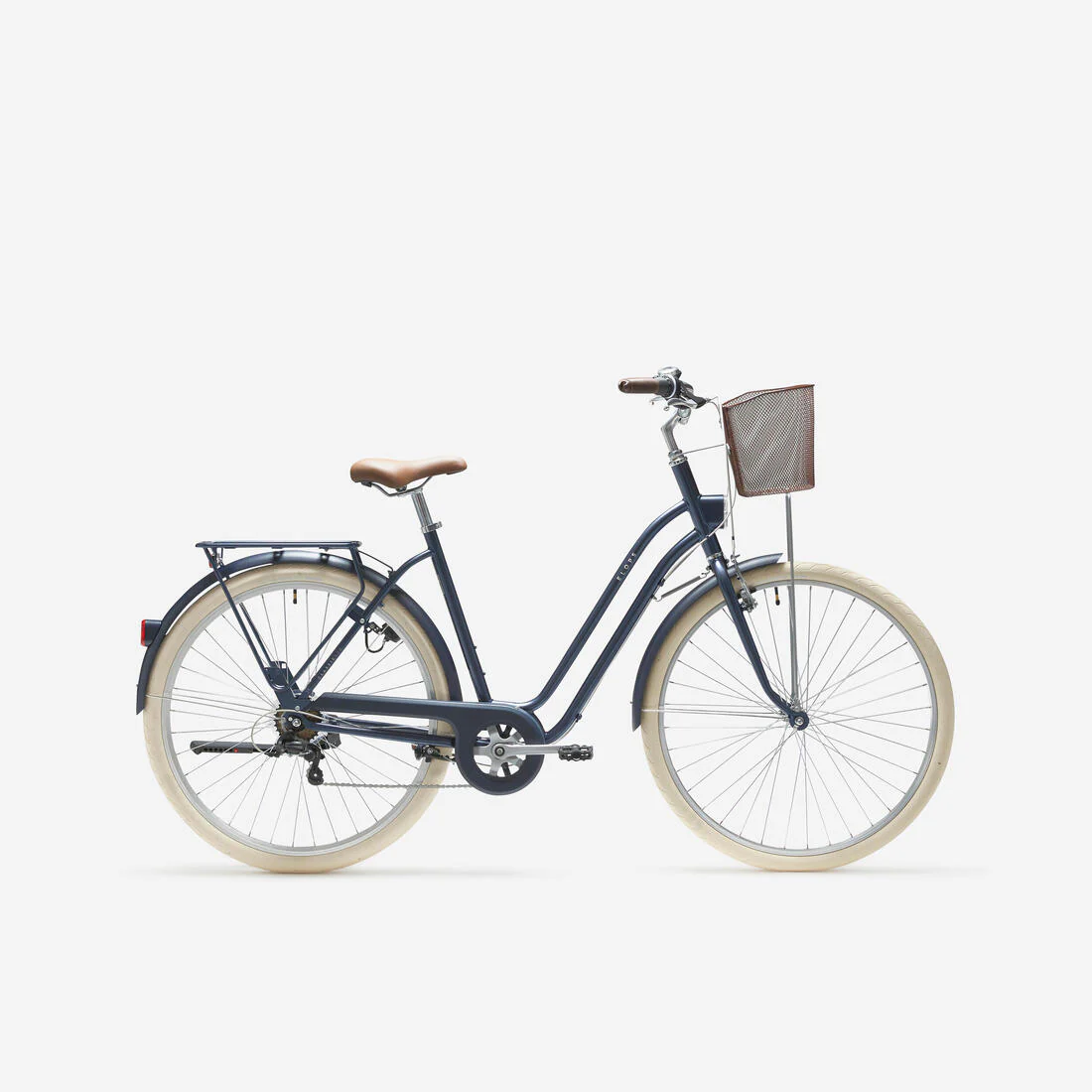 Bicicleta urbana clásica cuadro bajo 28 pulgadas 6 V Elops 520 - Image 2