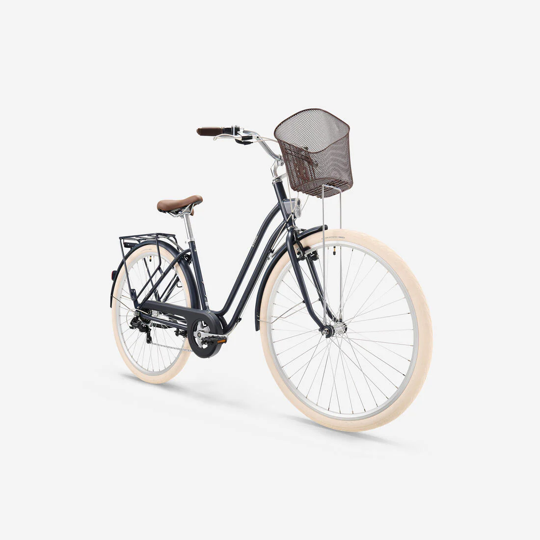 Bicicleta urbana clásica cuadro bajo 28 pulgadas 6 V Elops 520 - Image 6