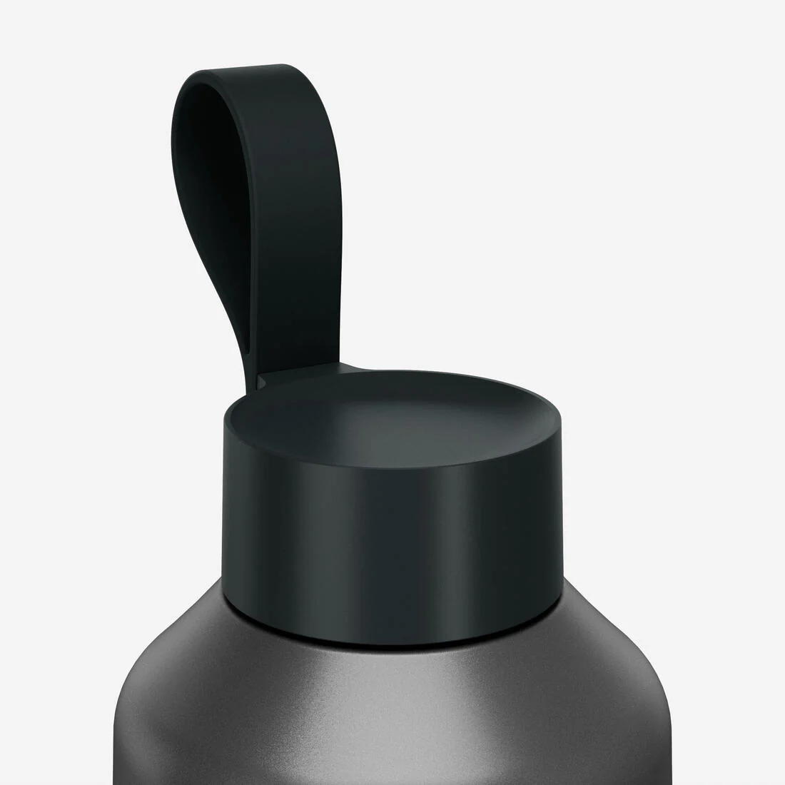 Bidón 100 inox 1,5L con tapón de rosca para senderismo gris - Image 3