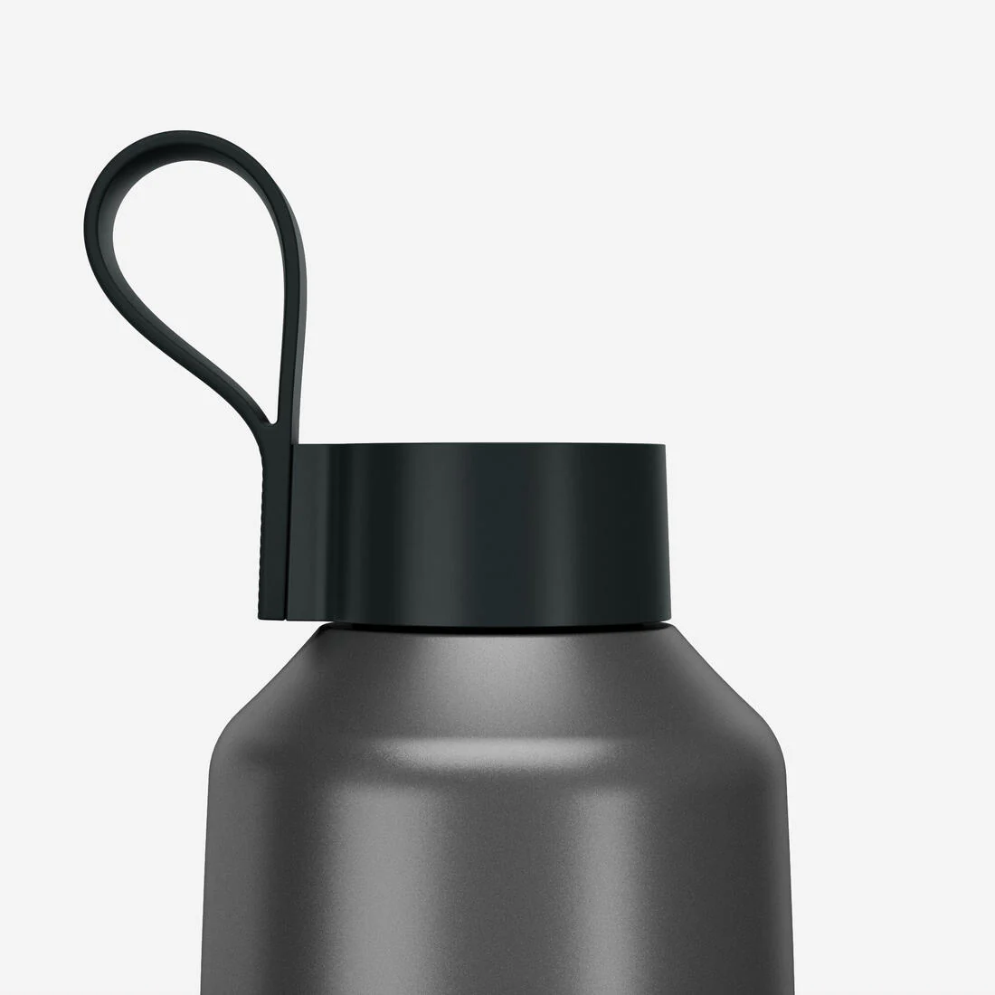 Bidón 100 inox 1,5L con tapón de rosca para senderismo gris - Image 5