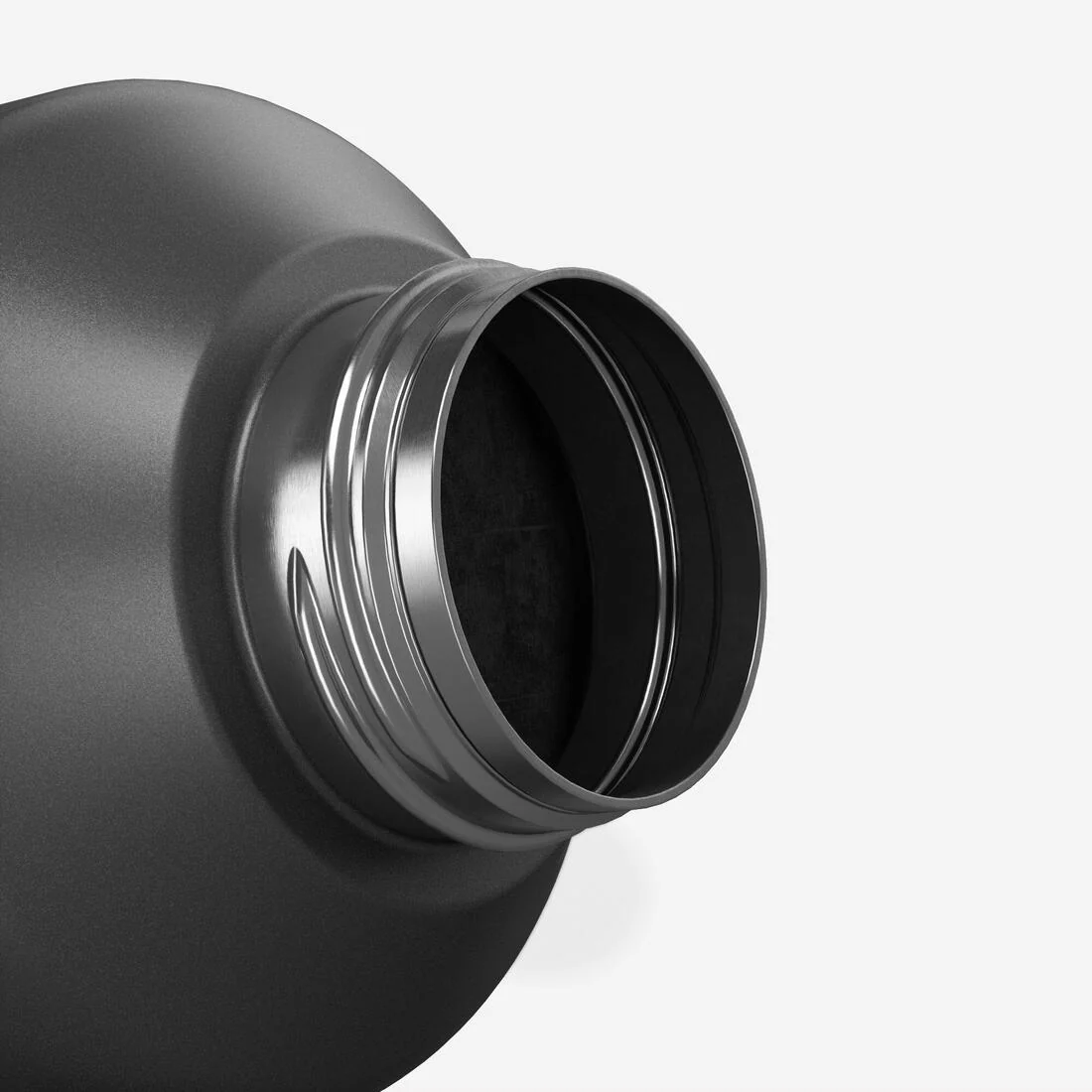 Bidón 100 inox 1,5L con tapón de rosca para senderismo gris - Image 9