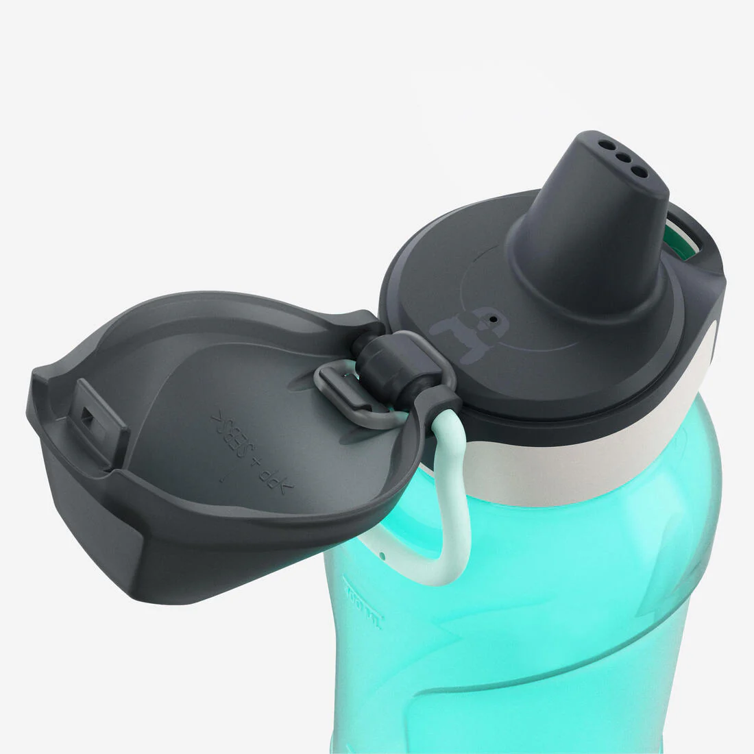 Bidón senderismo niños 0,5L Ecozen® con tapón instantáneo Quechua 500 azul - Image 5
