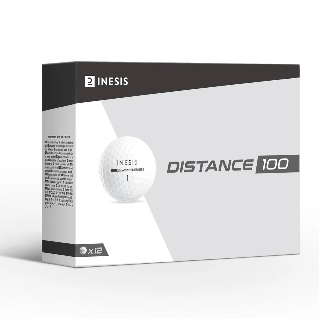 BOLAS GOLF x12 - INESIS DISTANCE 100 - Image 2