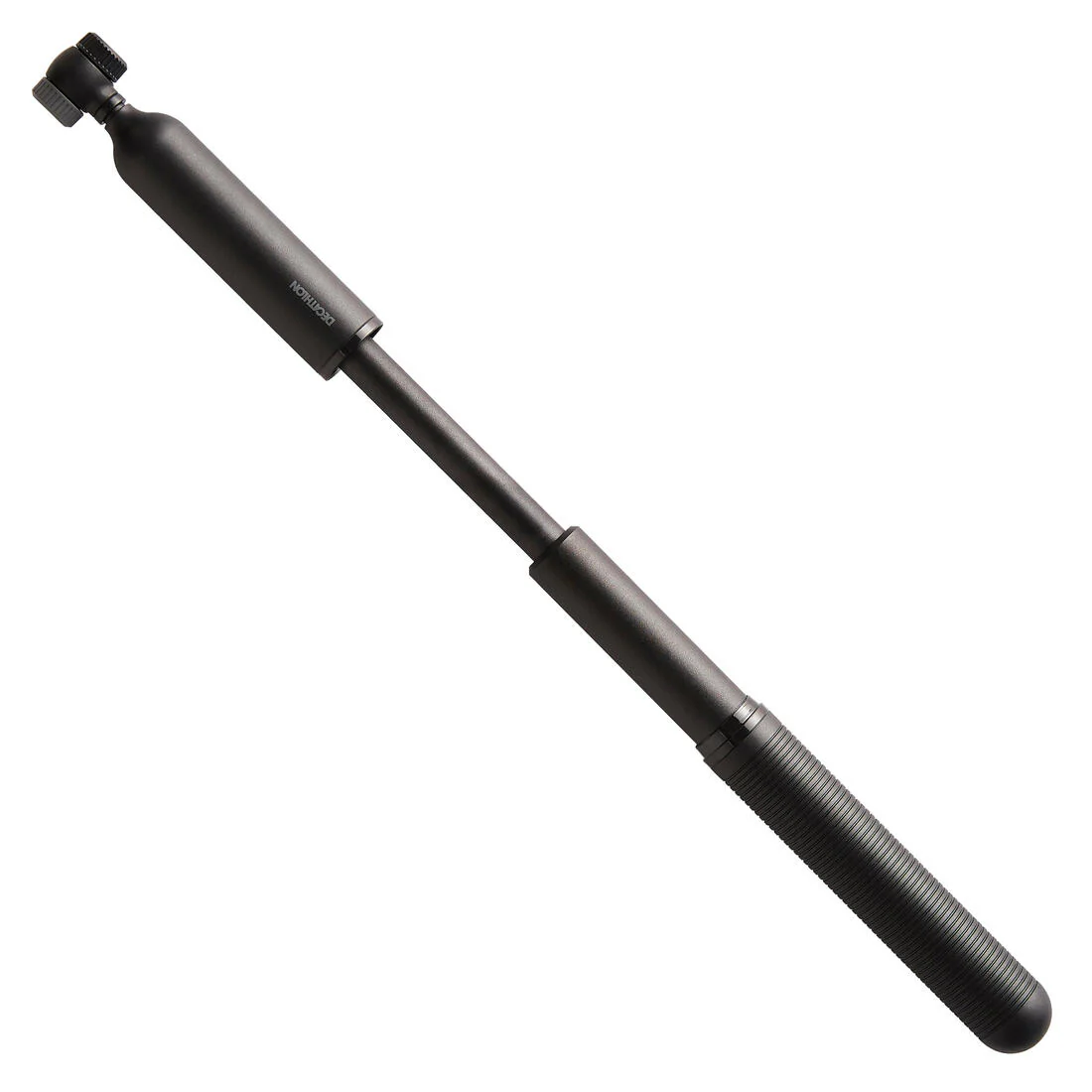 Bomba de aire mano bicicleta doble cabezal Btwin negro - Image 2