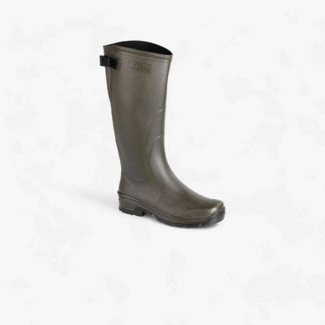 Botas de Agua Katiuska Solognac Glenarm 500 Hombre Fuelle Ajustable Verde