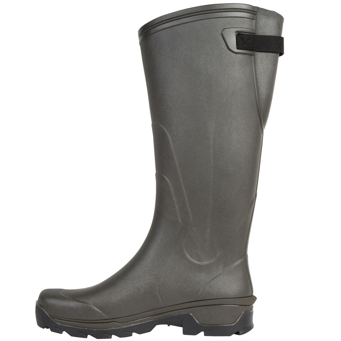 Botas de Agua Katiuska Solognac Glenarm 500 Hombre Fuelle Ajustable Verde - Image 2