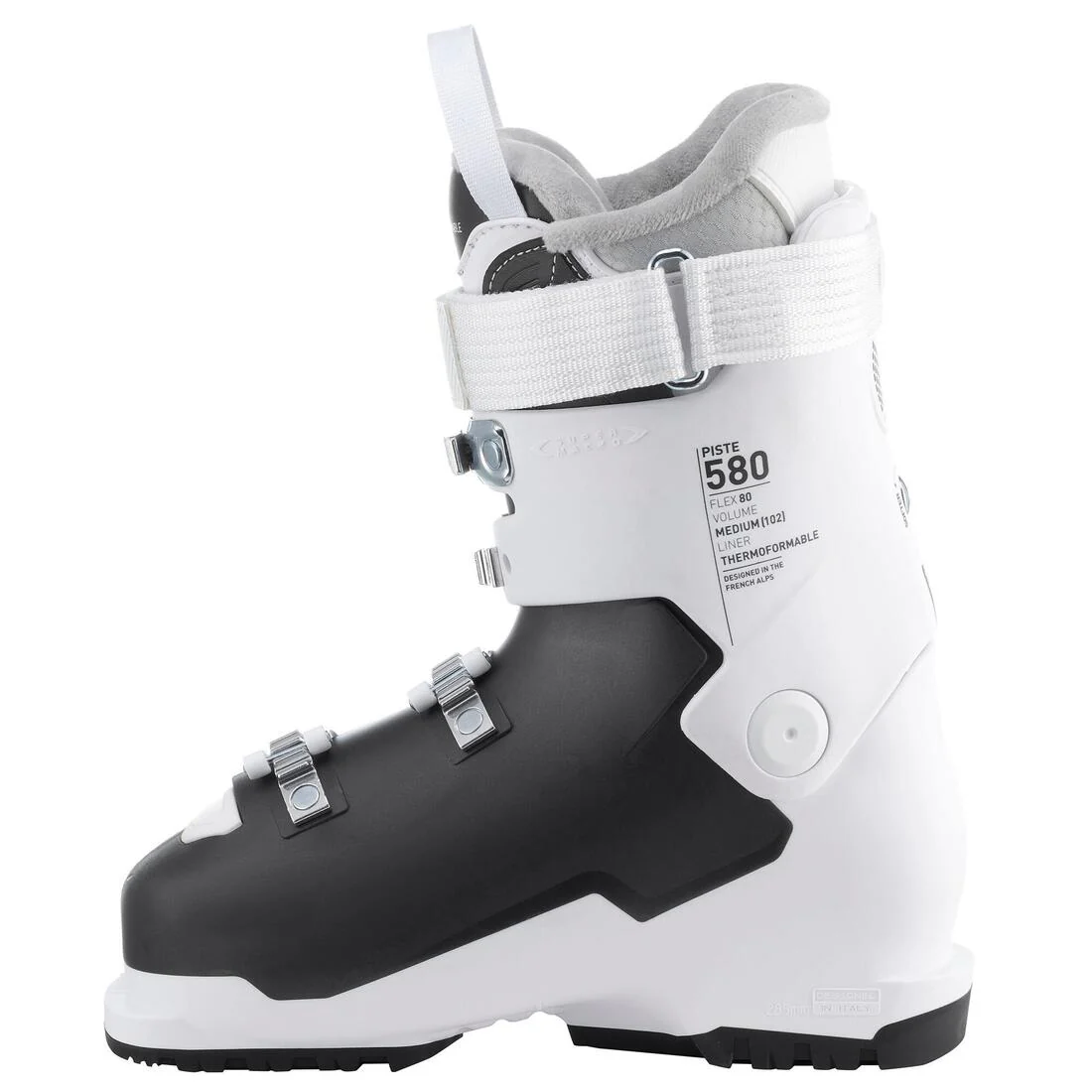 Botas de Esquí Mujer Wedze 580 Flex 80 Alpino Negro - Image 3