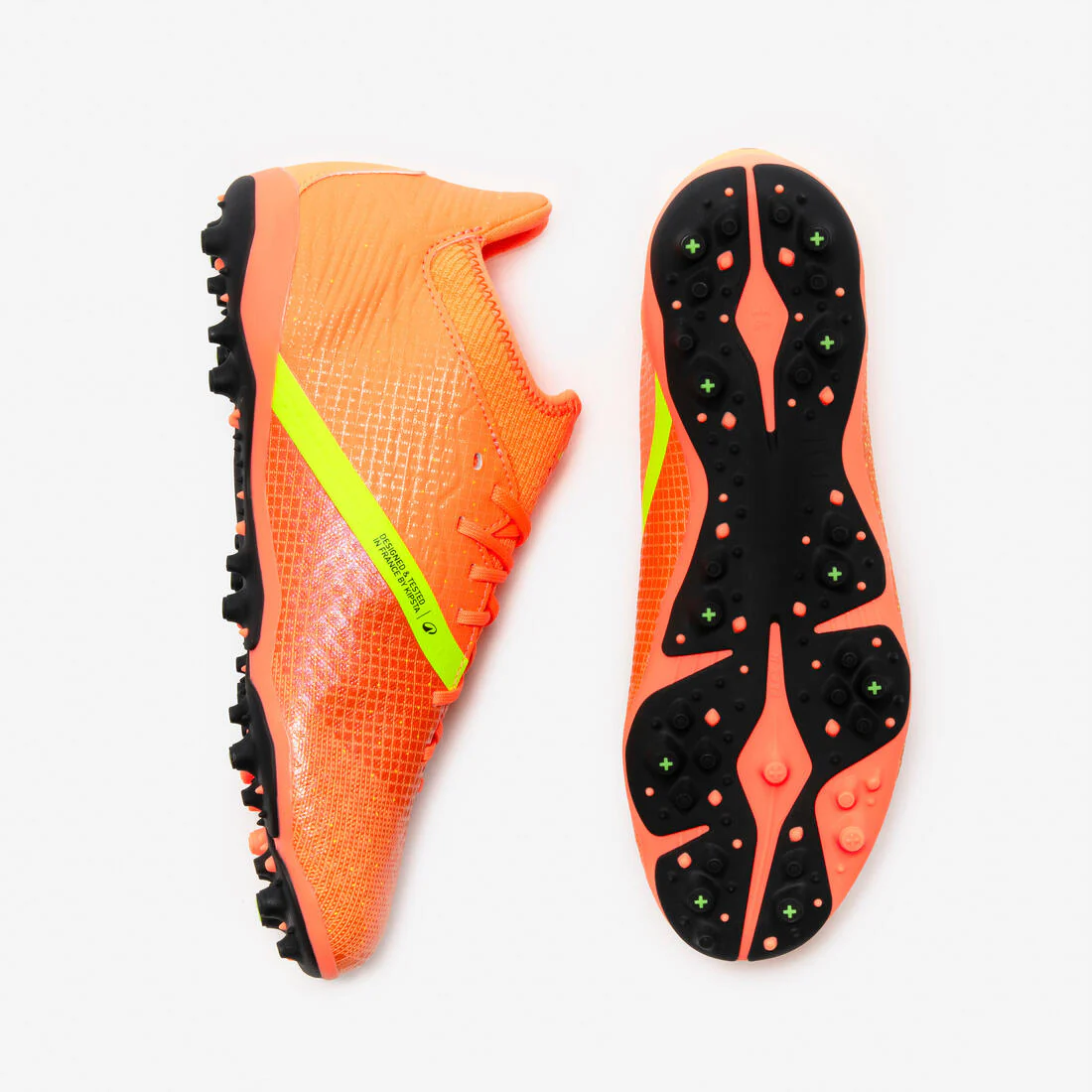 Botas de fútbol niños con cordones VIRALTO III MG/AG Coral - Image 8