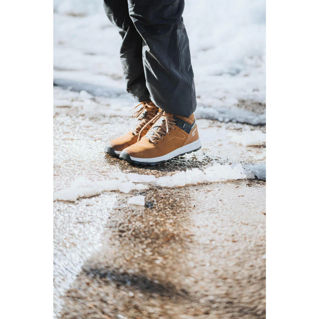 Botas de nieve y apreski de piel impermeables piel Niños 35-38 Quechua SH500 - Image 12