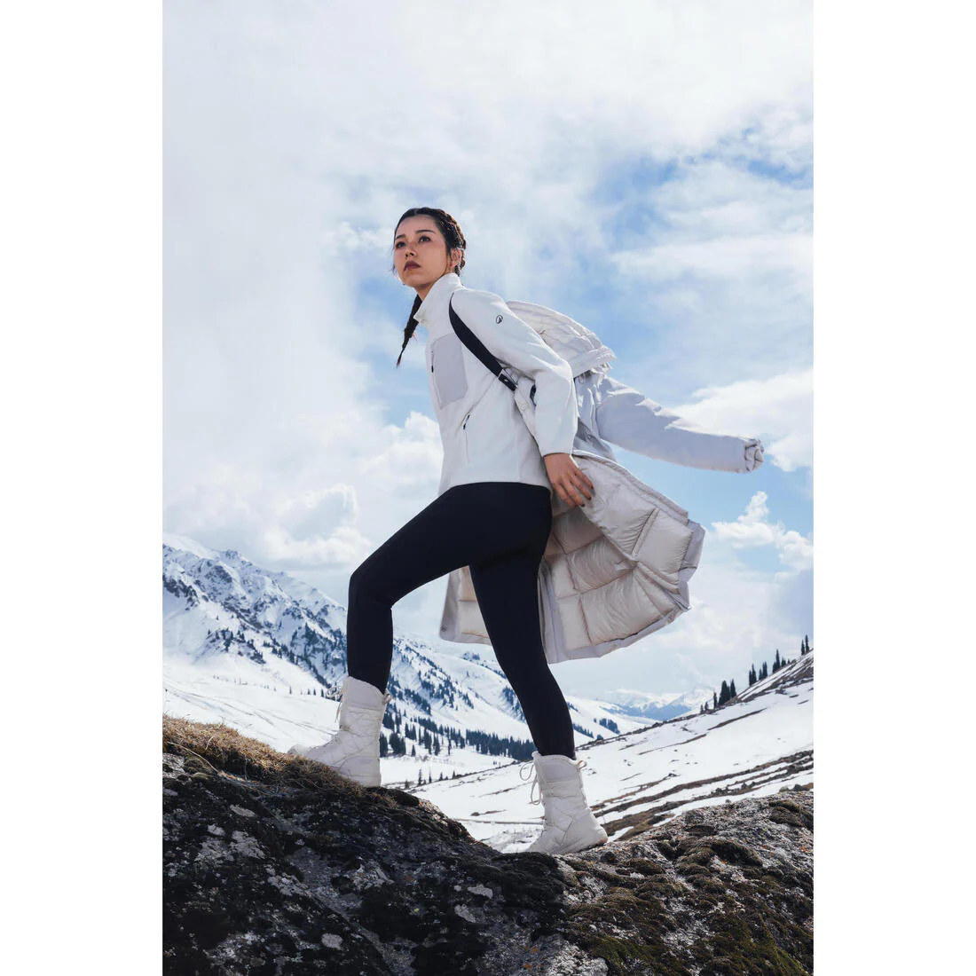 Botas de nieve y apreski impermeables cordones Mujer Quechua NH500 - Image 17