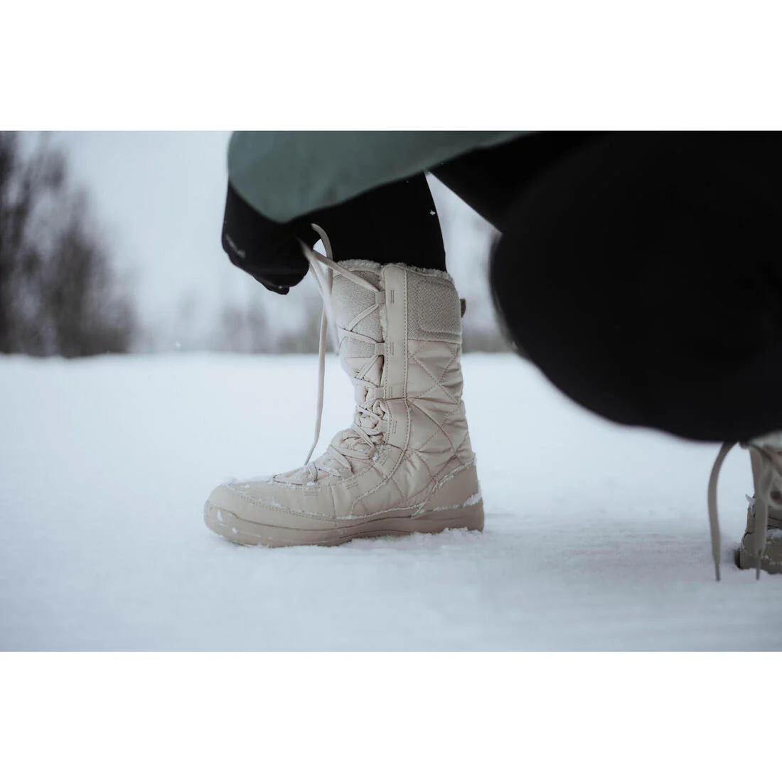 Botas de nieve y apreski impermeables cordones Mujer Quechua NH500 - Image 18