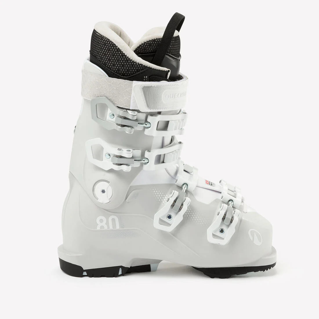 Botas esquí Mujer flex 80, PST 500 blanco