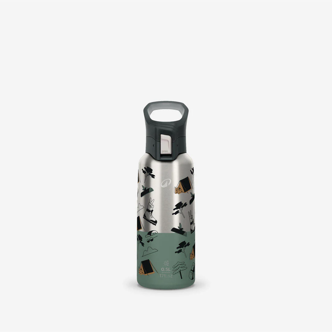Botella térmica de montaña y trekking acero inoxidable 0'5L Quechua MH500 - Image 3