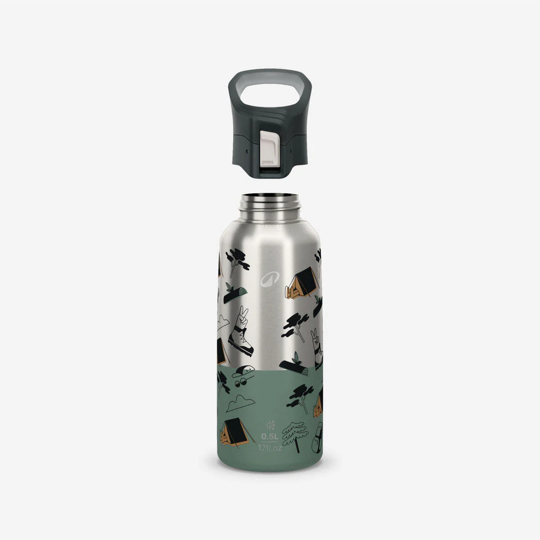 Botella térmica de montaña y trekking acero inoxidable 0'5L Quechua MH500 - Image 5