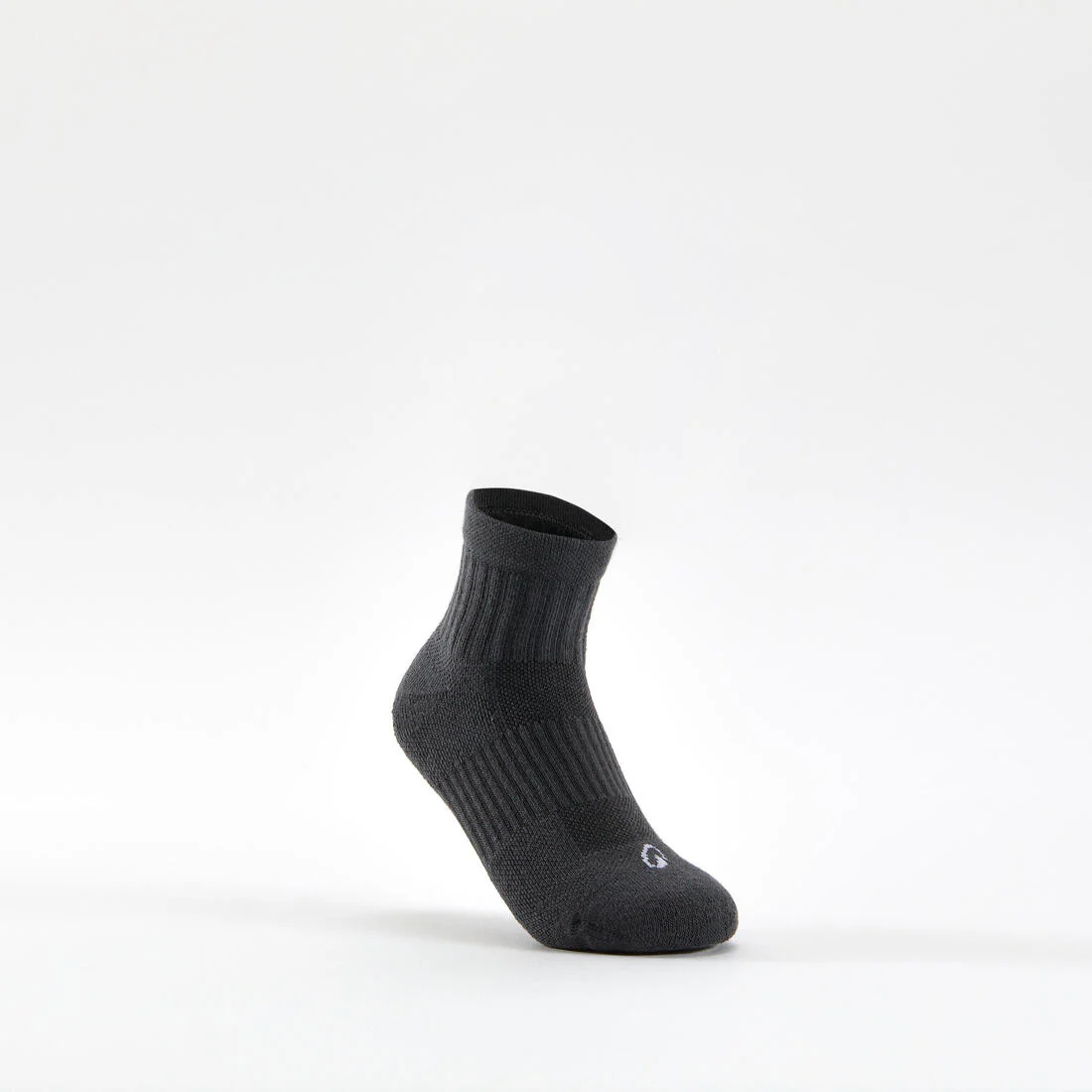 Calcetines altos de tenis Niños Pack de 3 Artengo RS 500 negro gris - Image 2