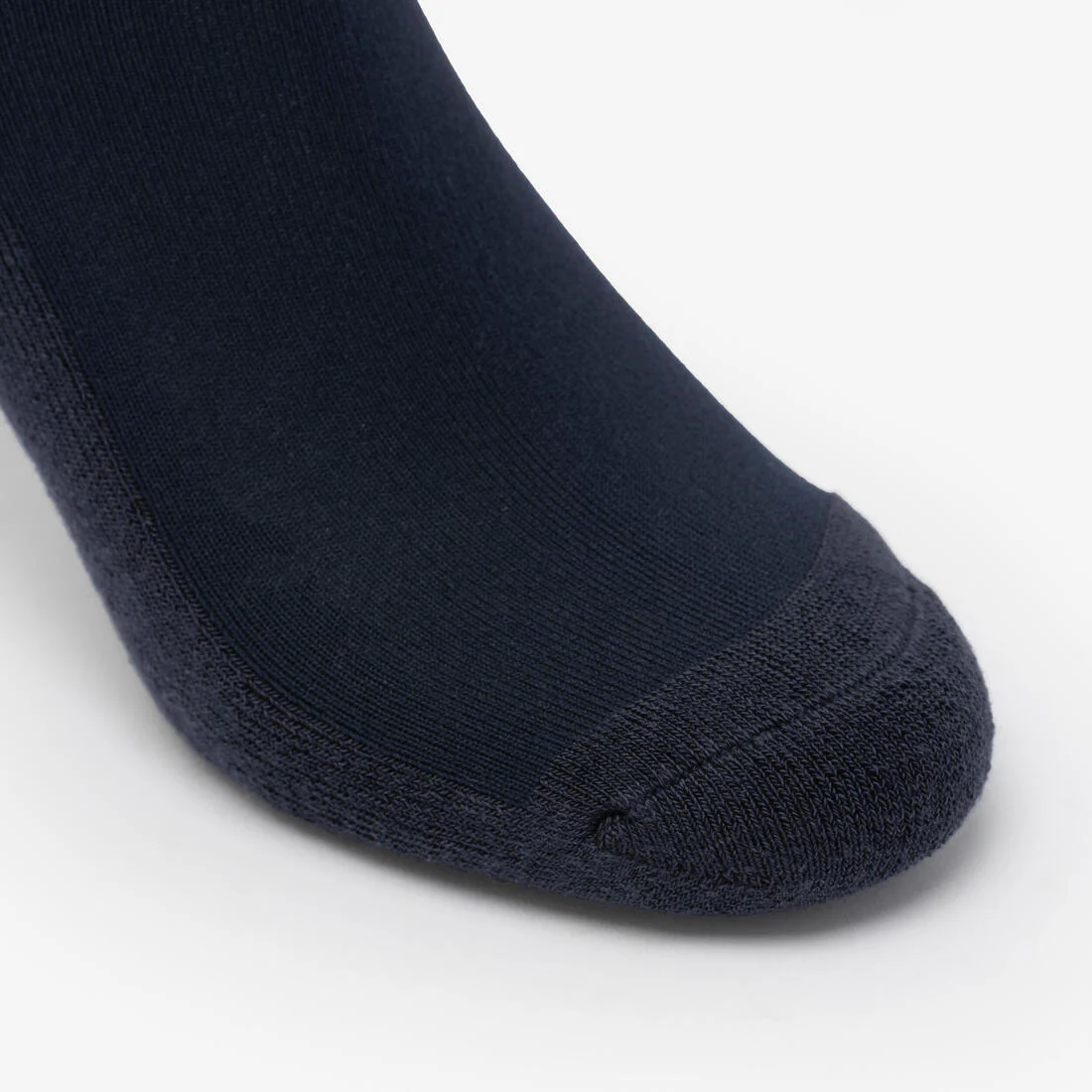 Calcetines Equitación Fouganza 100 Adulto Negro Rayas Blancas y Grises - Image 4