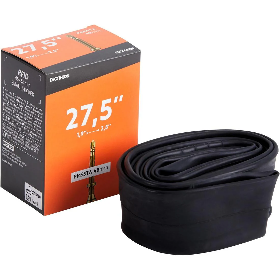 Cámara de aire bicicleta 27,5x1,9/2,5 válvula presta 48 mm - Image 3