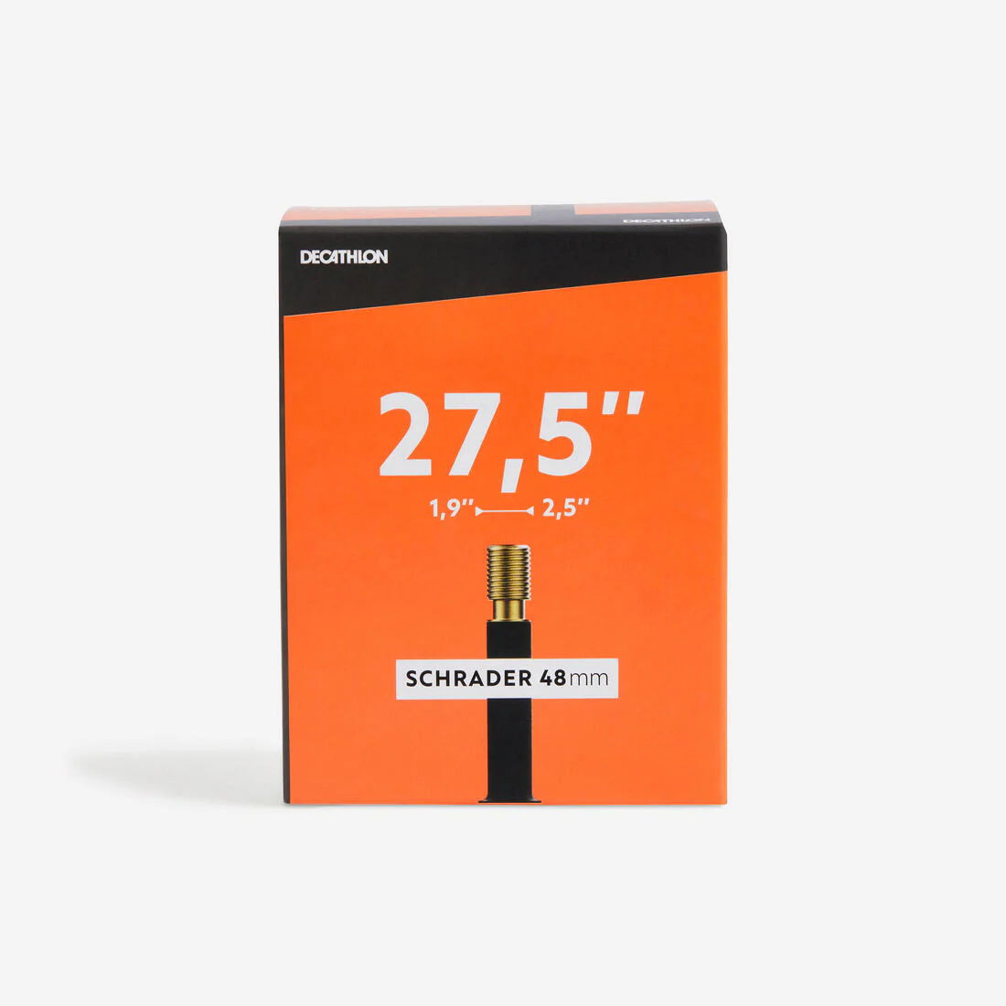Cámara de aire bicicleta 27,5x1,9/ 2,5 válvula Schrader 48 mm