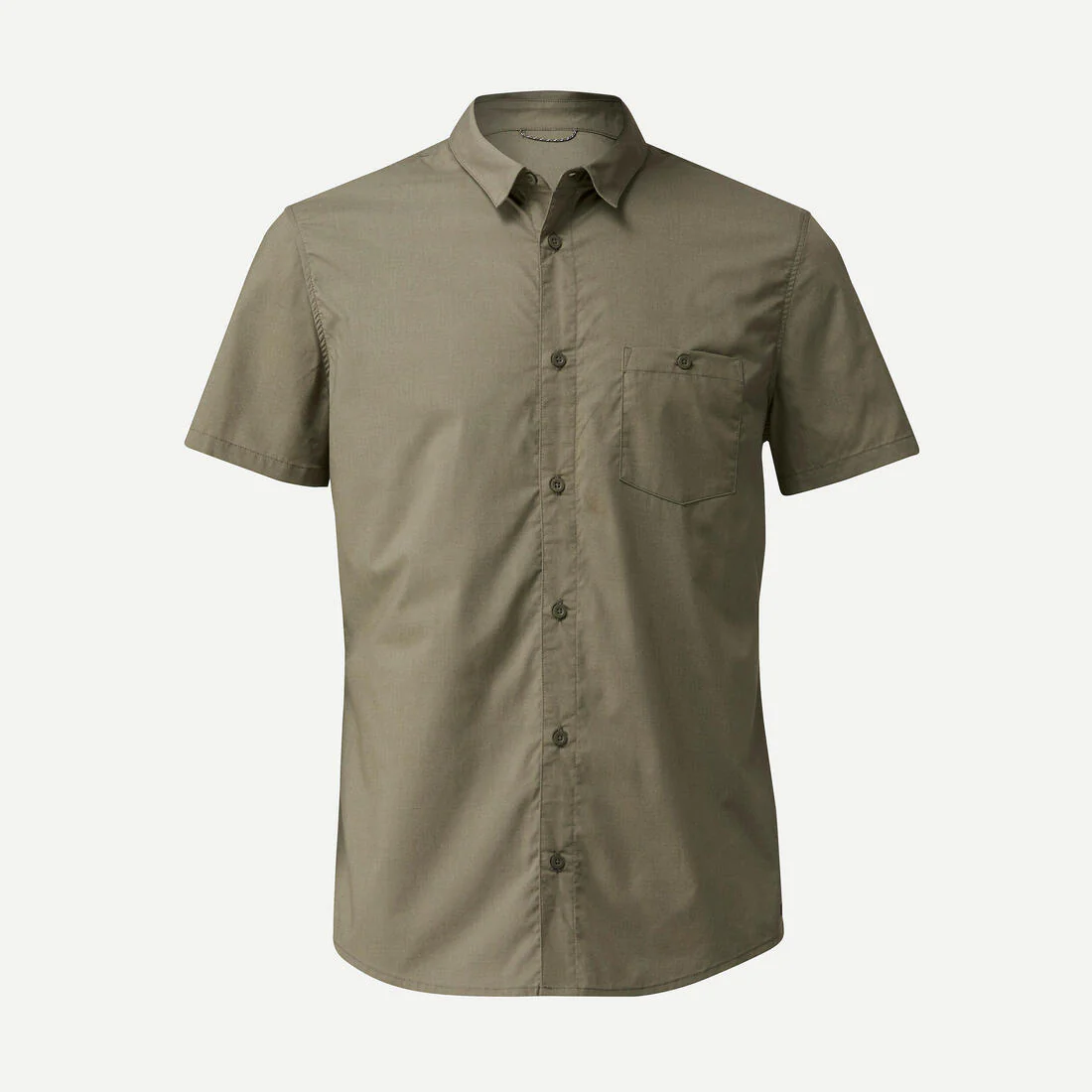 Camisa de montaña y trekking manga corta Hombre Forclaz Travel 100 - Image 5