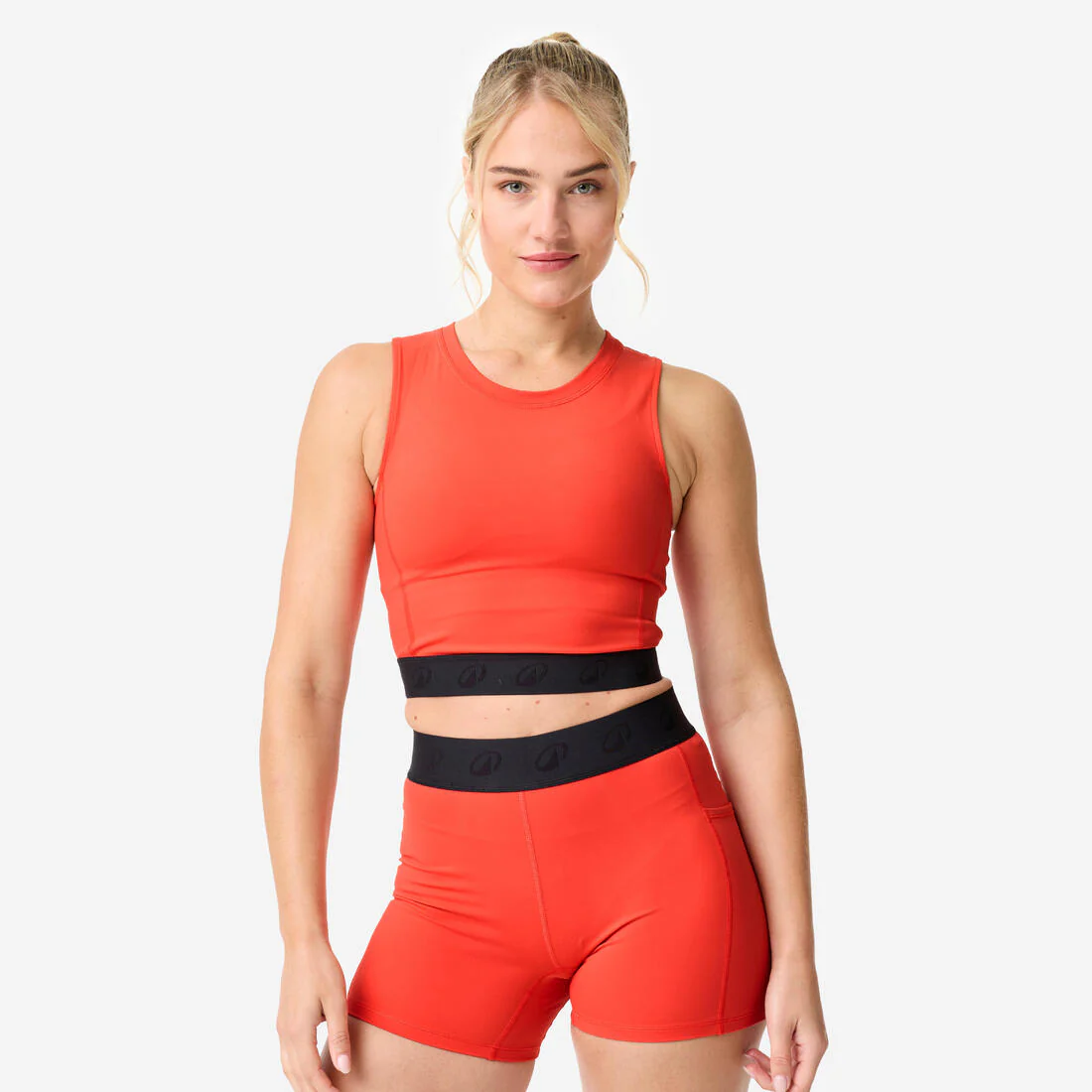 Camiseta Crop Top Deportiva Mujer Cintura Elástica - Image 2