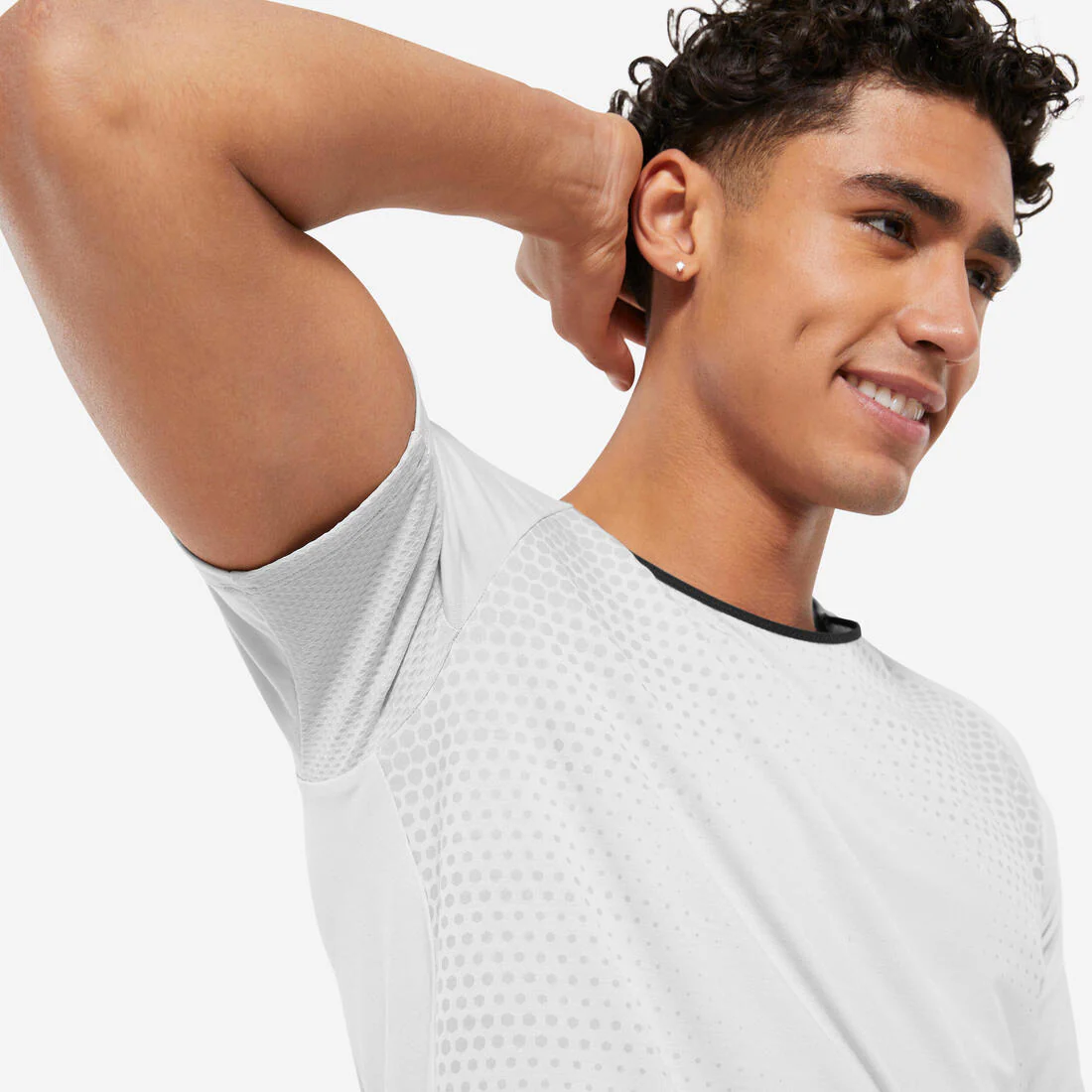 Camiseta manga corta Cross Training con tecnología Celliant Hombre gris - Image 4