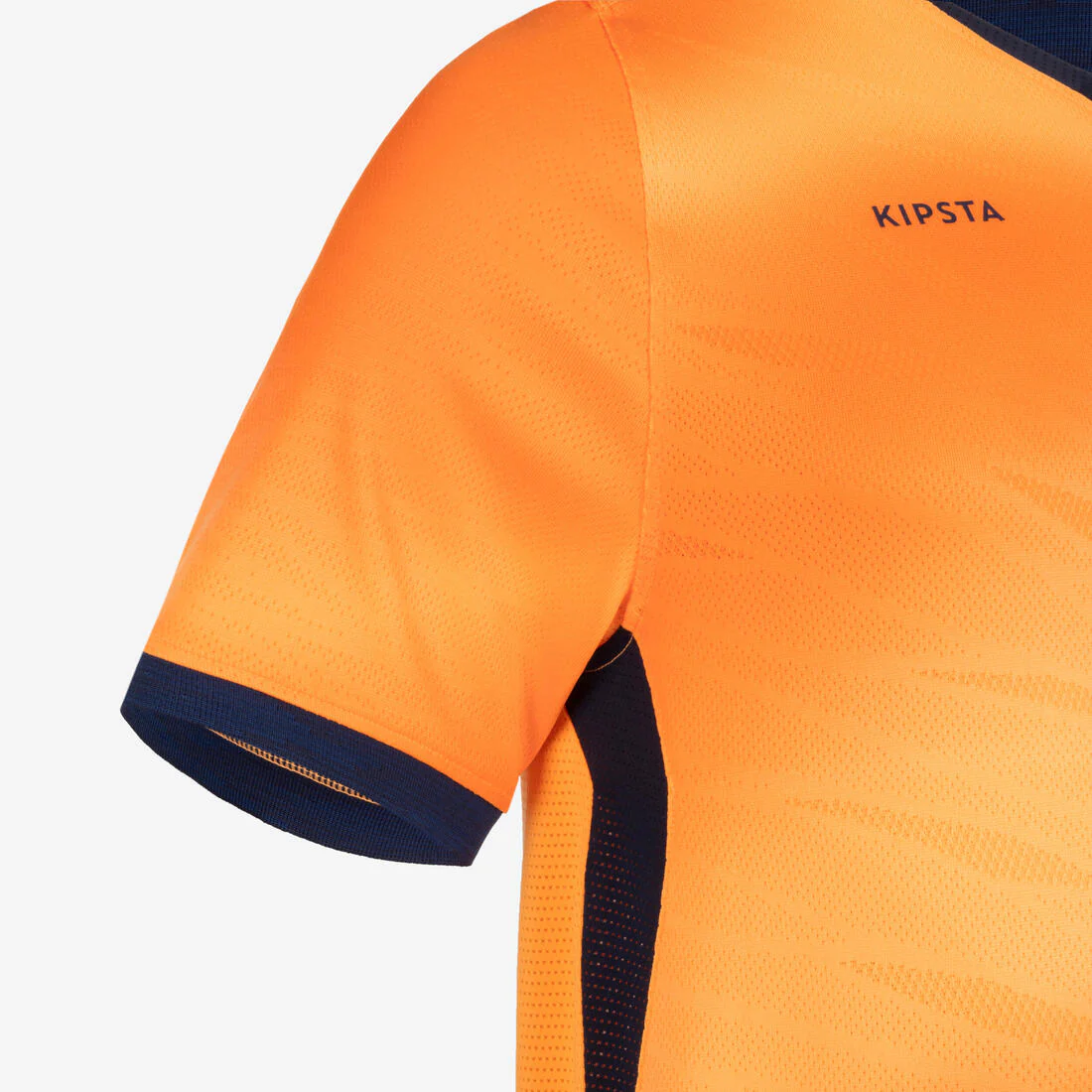 Camiseta de fútbol CLR adulto manga corta Naranja y azul marino - Image 7