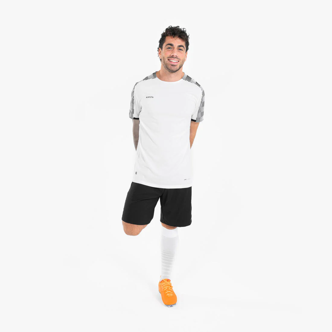 CAMISETA DE FÚTBOL MANGA CORTA VIRALTO CUADRICULADO BLANCO Y NEGRO - Image 10