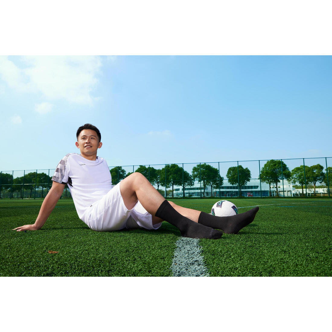 CAMISETA DE FÚTBOL MANGA CORTA VIRALTO CUADRICULADO BLANCO Y NEGRO - Image 15
