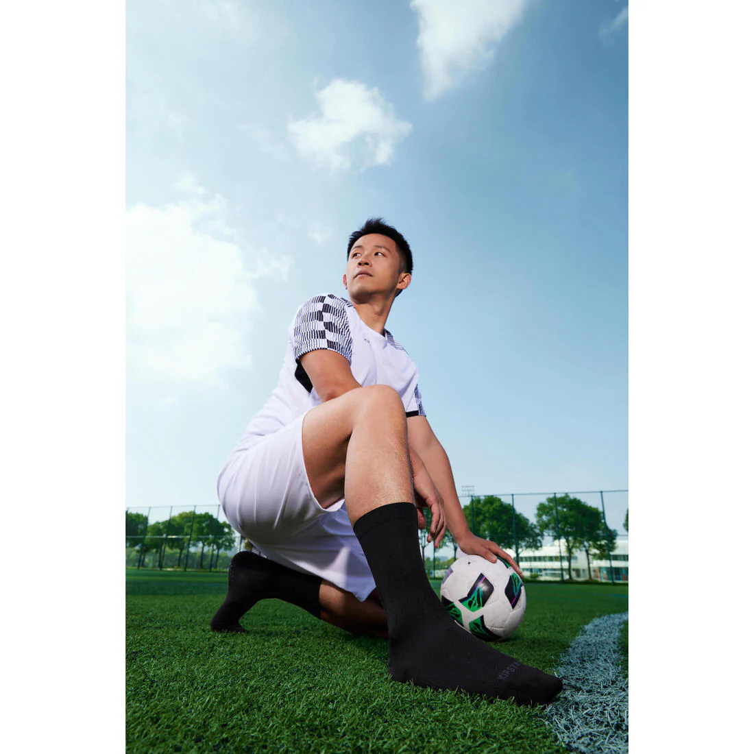 CAMISETA DE FÚTBOL MANGA CORTA VIRALTO CUADRICULADO BLANCO Y NEGRO - Image 16