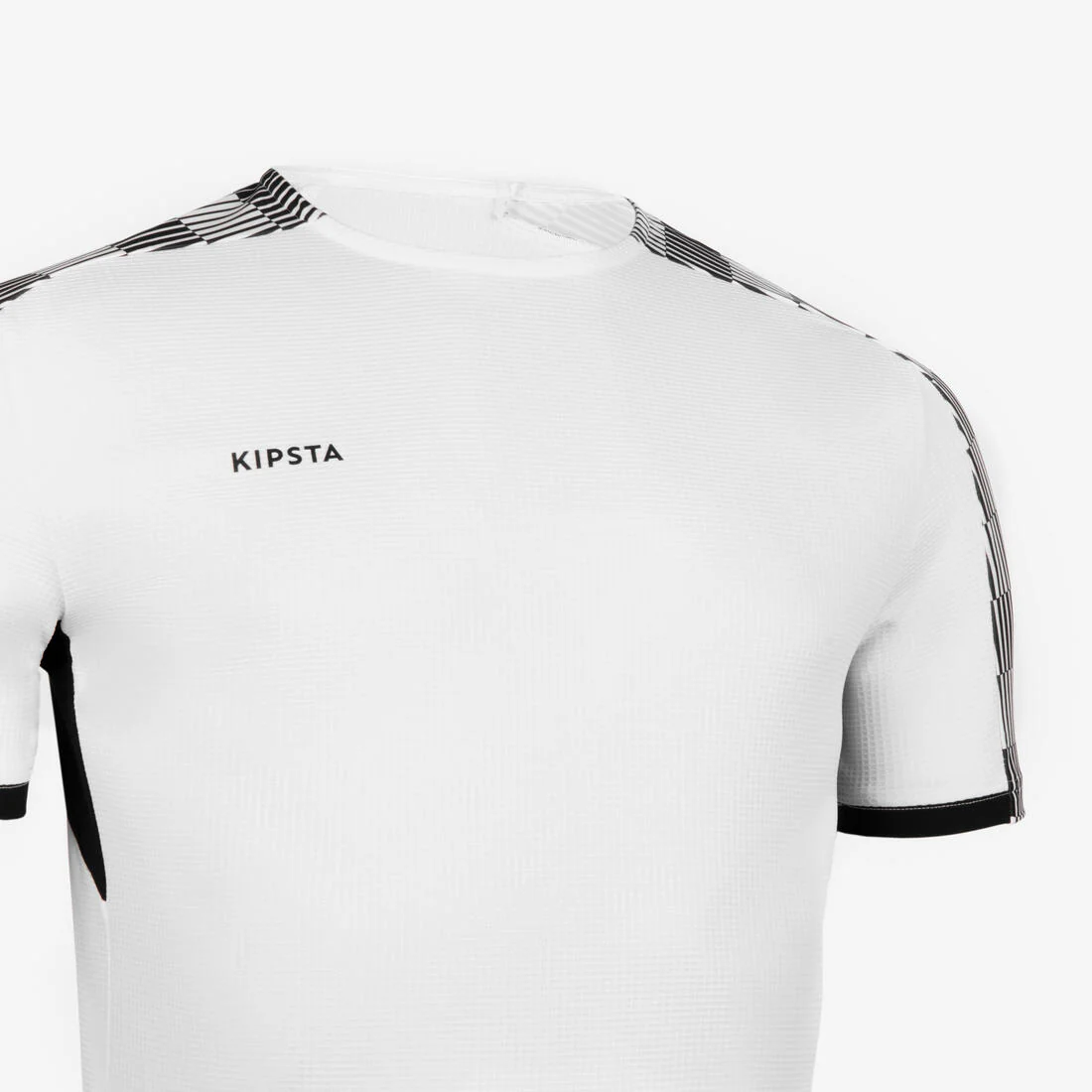 CAMISETA DE FÚTBOL MANGA CORTA VIRALTO CUADRICULADO BLANCO Y NEGRO - Image 2