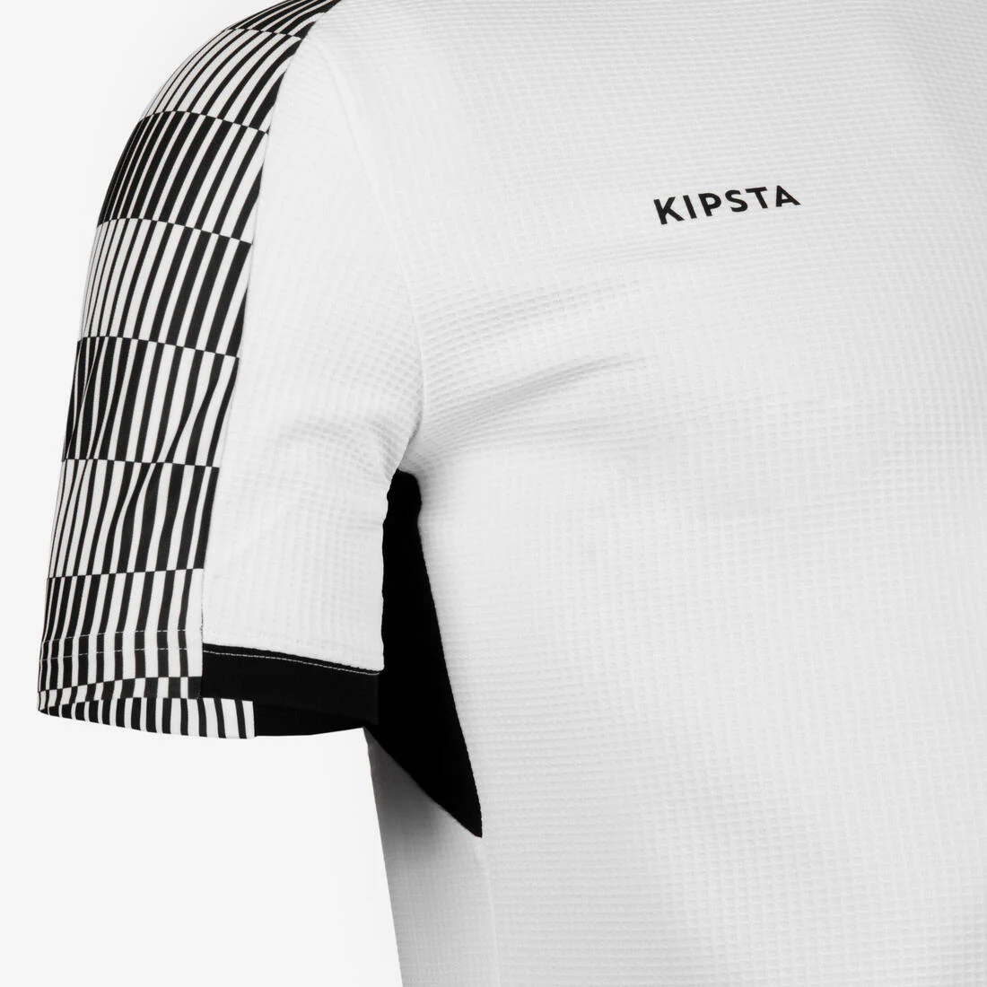 CAMISETA DE FÚTBOL MANGA CORTA VIRALTO CUADRICULADO BLANCO Y NEGRO - Image 3