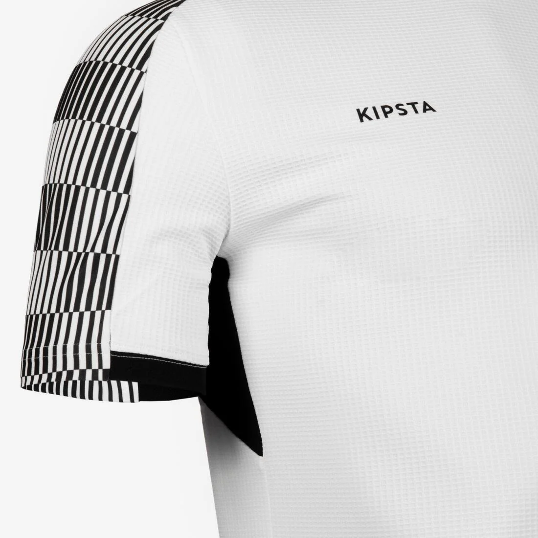CAMISETA DE FÚTBOL MANGA CORTA VIRALTO CUADRICULADO BLANCO Y NEGRO - Image 9