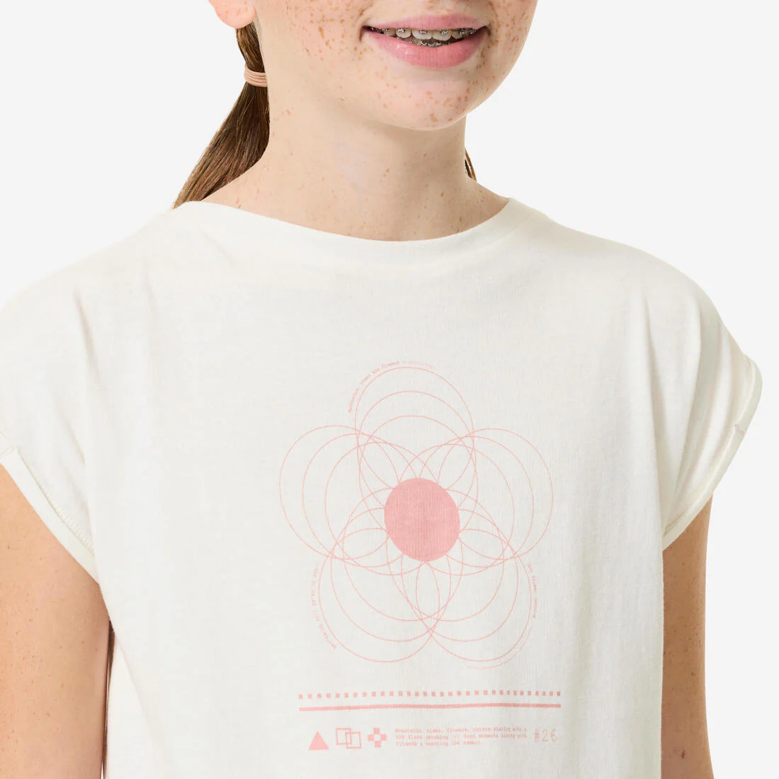 Camiseta de montaña y trekking manga corta Niños 7-15 años Quechua MH100 - Image 4
