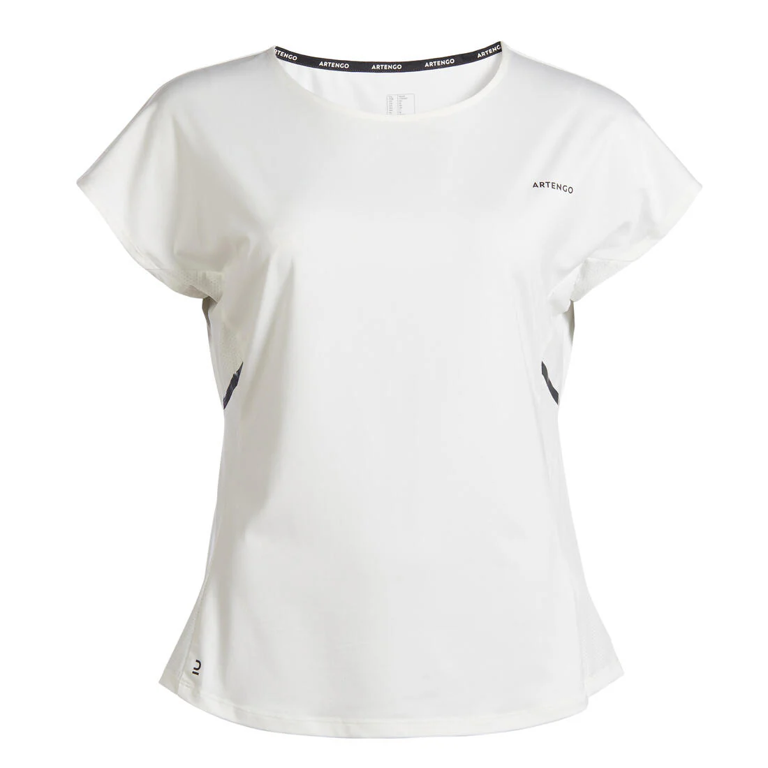 Camiseta de tenis manga corta transpirable mujer Artengo Dry soft 500 blanco - Image 5