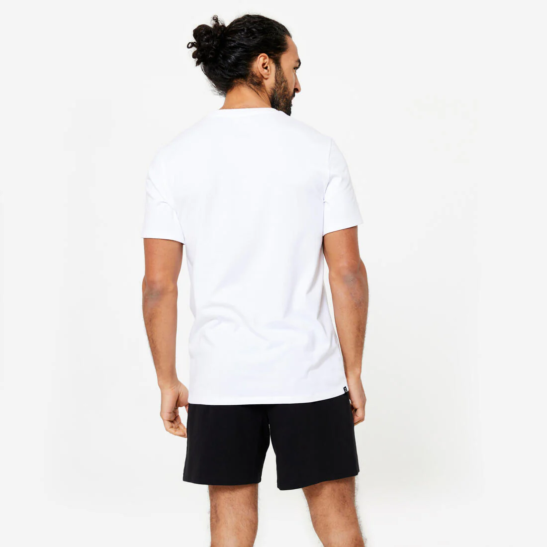 Camiseta Fitness 100 Sportee Hombre Negro Algodón - Image 6