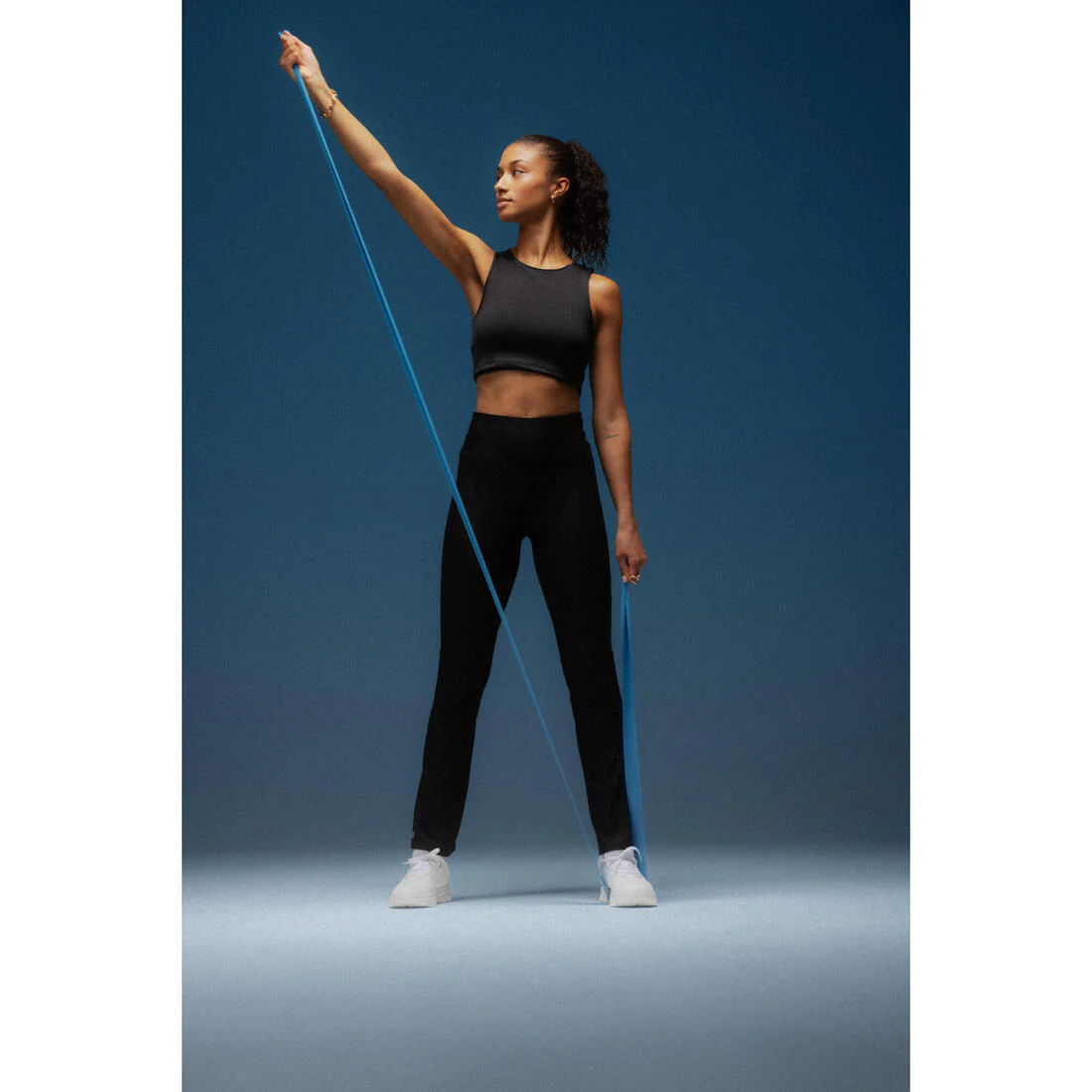 Camiseta Fitness tirantes crop top Mujer Domyos 100 - Image 13