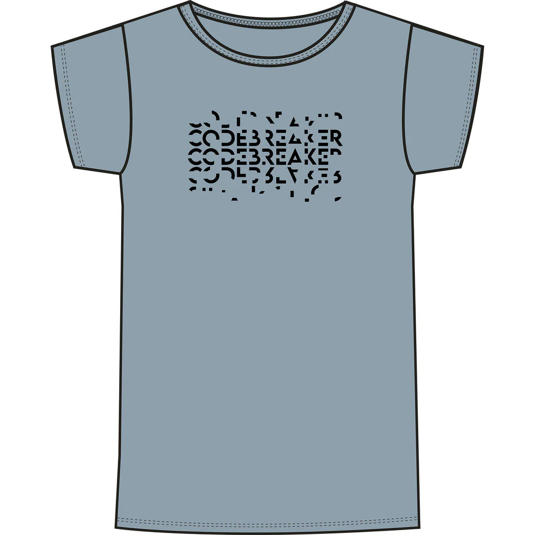 Camiseta gimnasia manga corta básica algodón Niños Domyos azul - Image 8